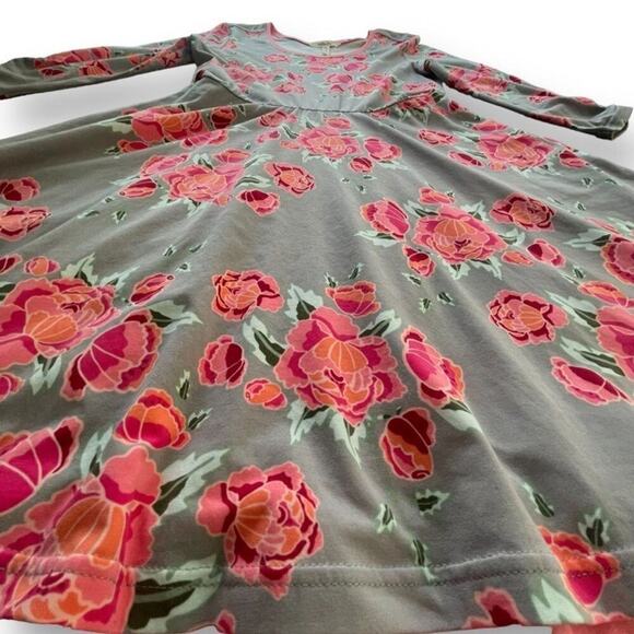 MATILDA JANE Marzipan Rose Fit & Flare Pink / Grey Dress Size Medium - Picture 8 of 15
